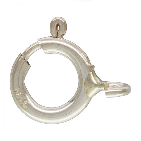 Sterling Silver 8mm Spring Ring – Mayas Gems