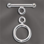 Smooth Sterling Silver Toggle 12mm