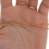 14kt Gold Filled Satellite Curb Chain