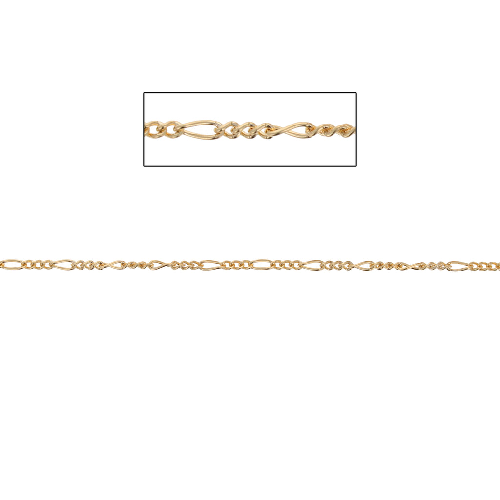 14kt Gold Filled Figaro Chain