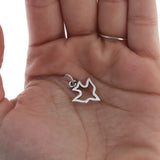 Sterling Silver Open Dove Charm