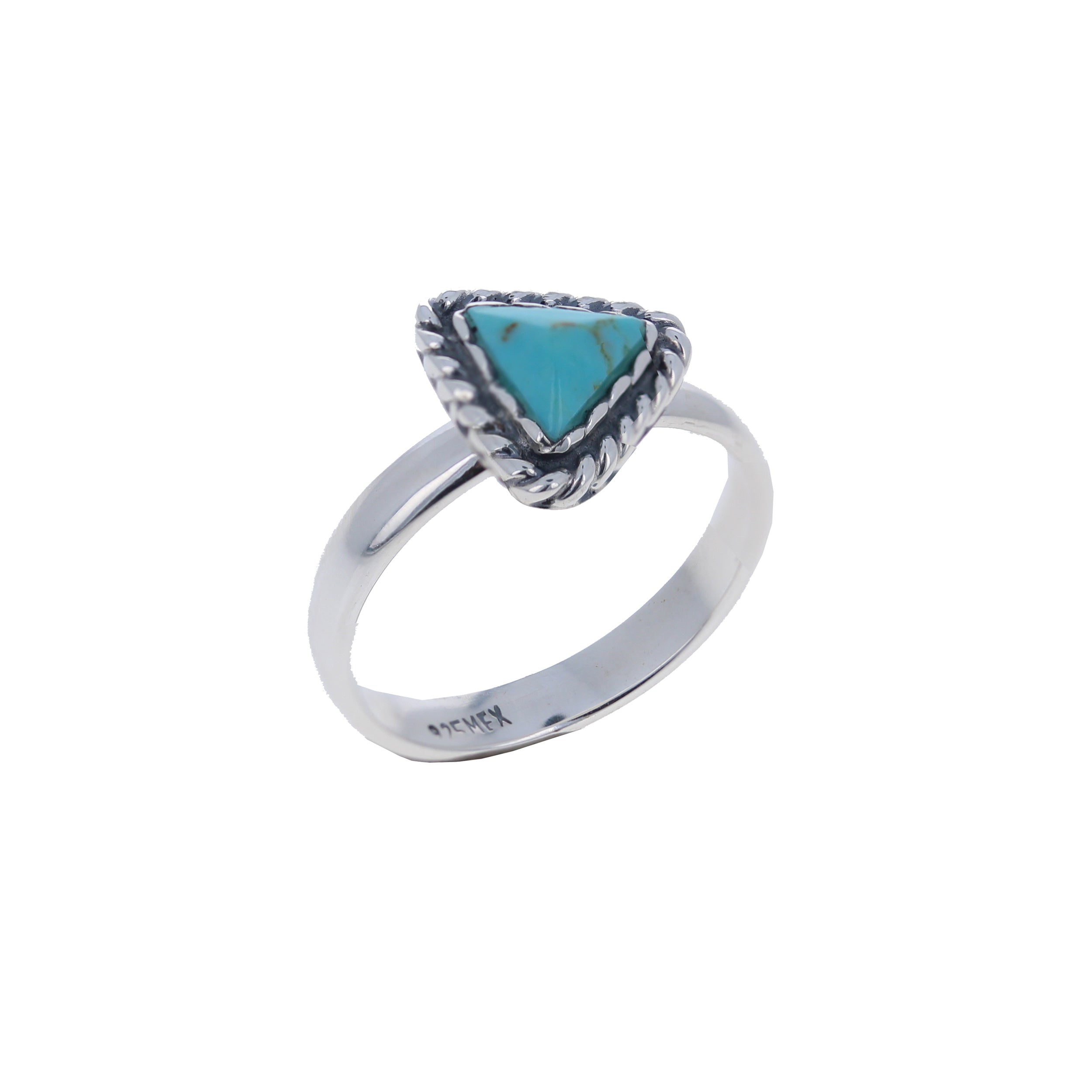 Turquoise Triangle Ring – Mayas Gems