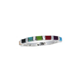 Sterling Multicolor Band Ring