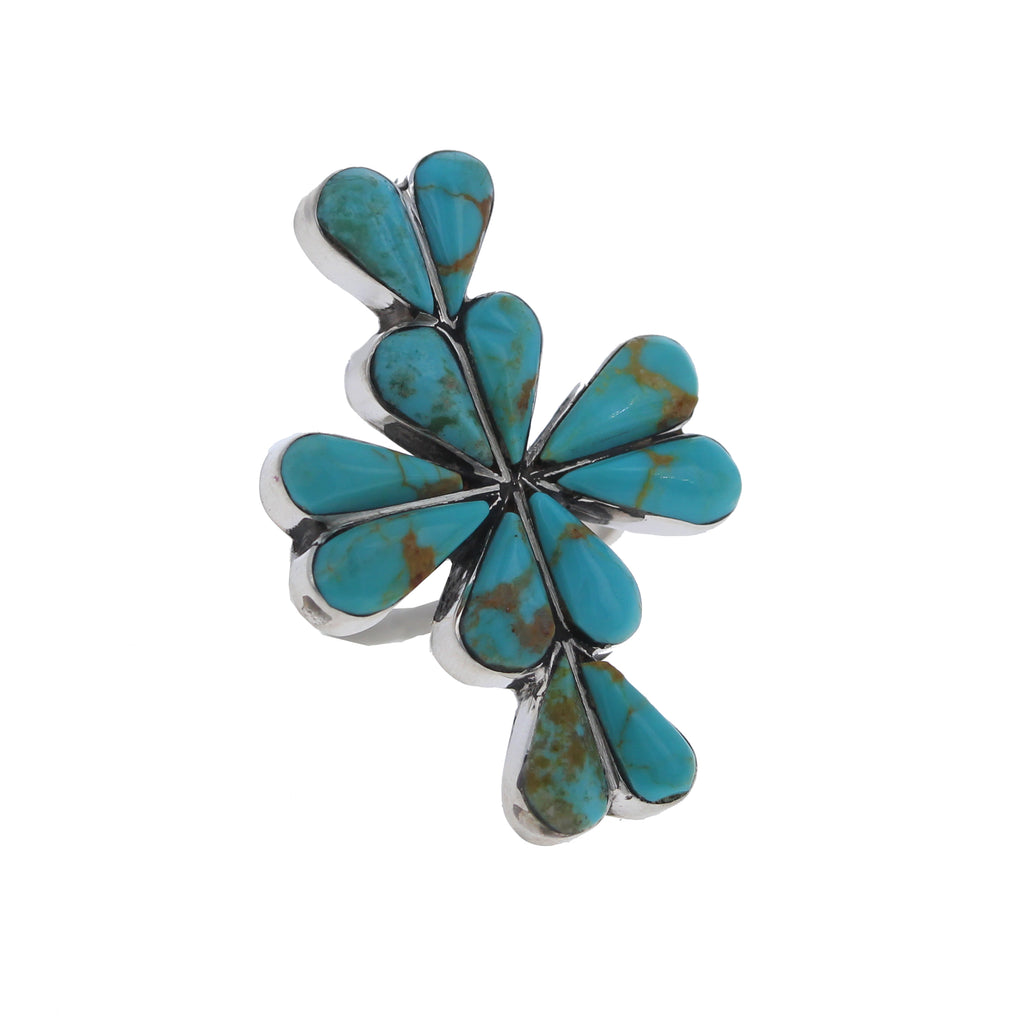 Mosaic Turquoise Cross Ring